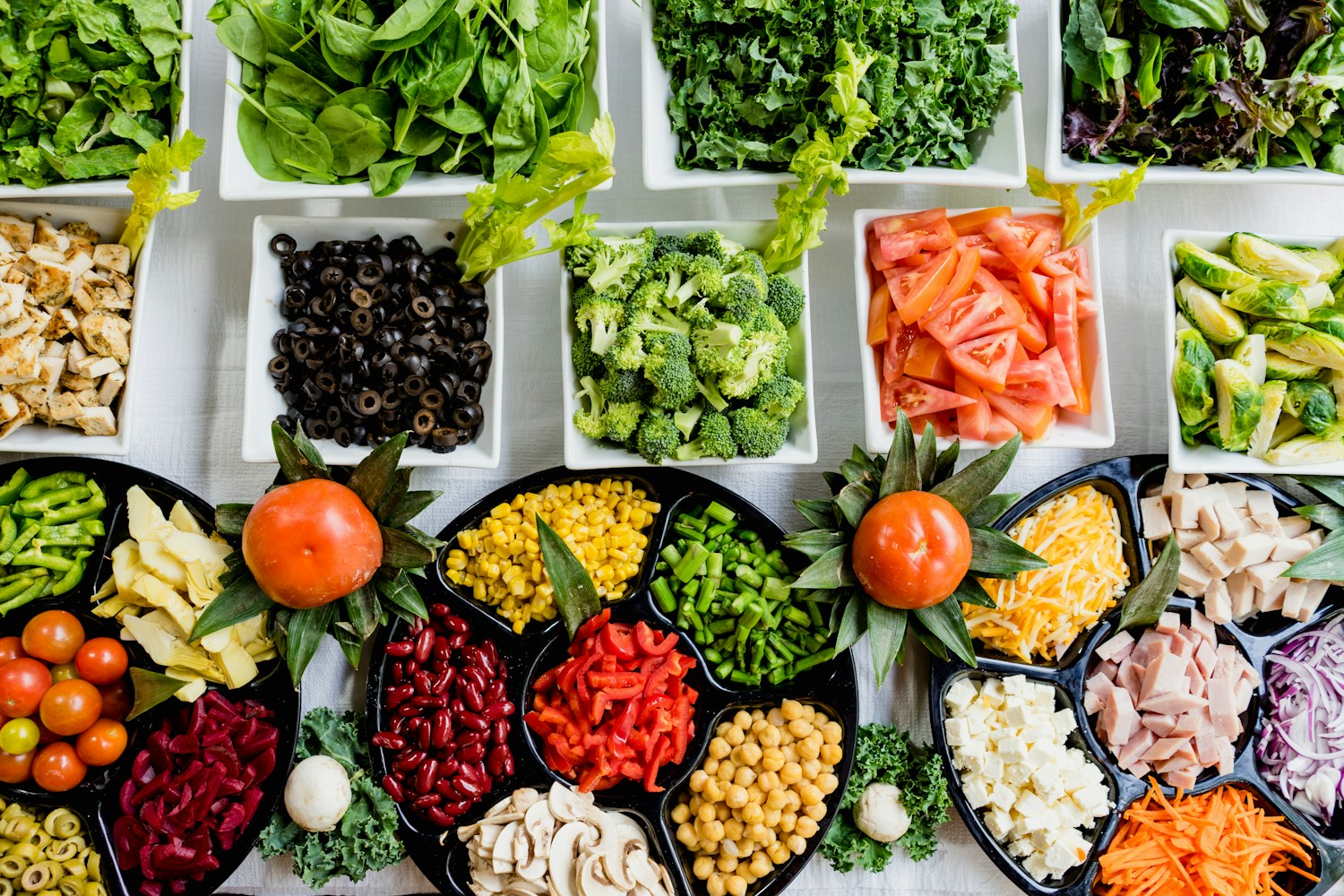 Alimentos frescos para una alimentación equilibrada